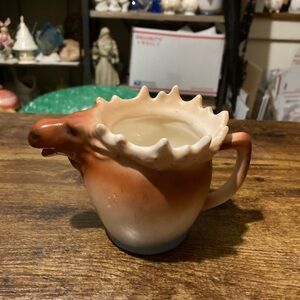 Vintage Czech moose/elk head creamer